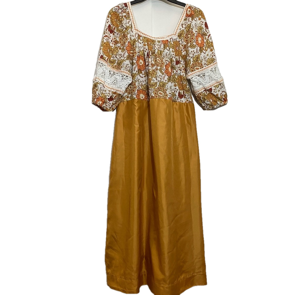 Bohemian Floral Maxi Dress - Multicolor